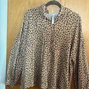 Dear Scarlett Brand from Boutique hooded animal print Hoodie Large